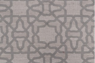 Tracery Woven Upholstery Fabric in Sterling