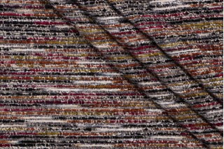 Boho Woven Chenille Upholstery Fabric in Licorice 