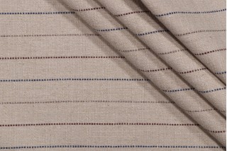 Stripe Woven Upholstery Fabric in Harbor 