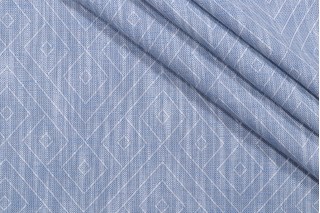 Bella Dura Home Birk High UV Polyester Indoor/Outdoor Fabric in Chambray 