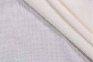 Dina Sheer Drapery Fabric in Ivory
