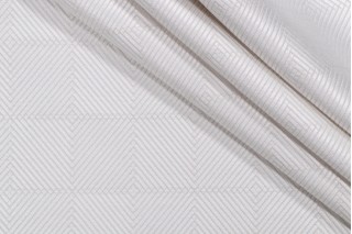 Boxed Squares Woven Upholstery Fabric in Cloud