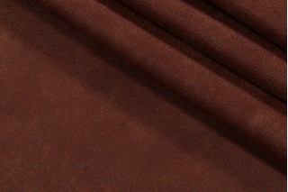 Lena Backed Suede Decorator Fabric in Chocolate
