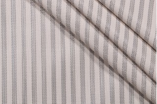 Phifertex Vineyard Stripe Woven Vinyl Mesh Sling Chair Outdoor Fabric in Silver 