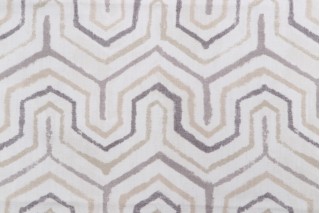 Richloom Athens Printed Cotton Drapery Fabric in Nutria