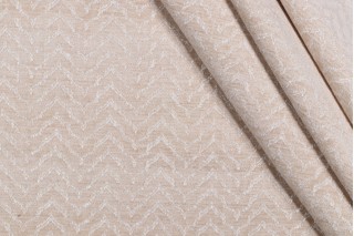  Zig Zag Woven Chenille Upholstery Fabric in Natural