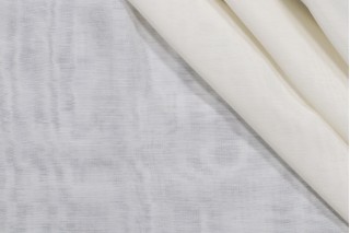 Solid Woven Sheer Drapery Fabric in Beige