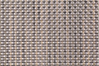 Phifertex Wicker Weave Cane Wicker Woven Vinyl Mesh Sling Chair Outdoor Fabric in Aluminum
