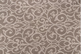 Scroll Woven Decorator Fabric in Latte
