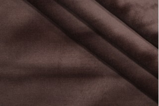 PK Lifestyles Velluto Velvet Upholstery Fabric in Brown