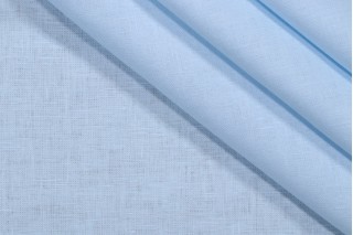 Lino Textiles Nevada-57 Inch Woven Linen Drapery Fabric in Baby Blue 
