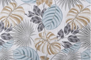 Hamilton Timmins Printed Cotton Drapery Fabric in Harbor 