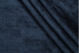Kaufmann Lucca Woven Chenille Upholstery Fabric in Denim