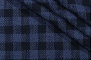 1 Yard Check Woven Decorator Fabric in Ink