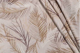 Richloom Adeline Embroidered Drapery Fabric in Sand