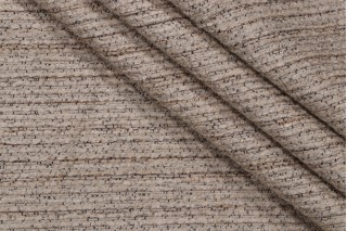 Sisal Woven Chenille Upholstery Fabric in Flax