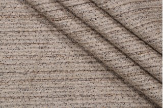 Sisal Woven Chenille Upholstery Fabric in Flax