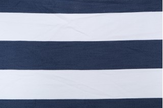 Stripe Woven Upholstery Fabric in Indigo