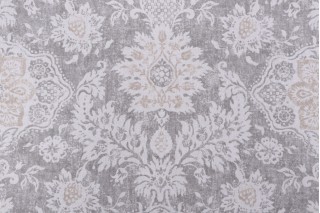 Magnolia Home Belmont Printed Cotton Drapery Fabric in Mist 