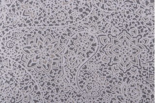 Magnolia Home Stella Printed Cotton Drapery Fabric in Pewter 