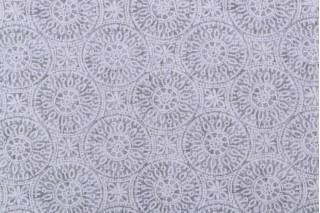 Magnolia Home Tibet II Printed Cotton Drapery Fabric in Porcelain 