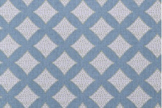 Magnolia Home Alder Printed Cotton Drapery Fabric in Verdigris 