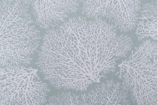 Magnolia Home Ariel Printed Cotton Drapery Fabric in Spa 
