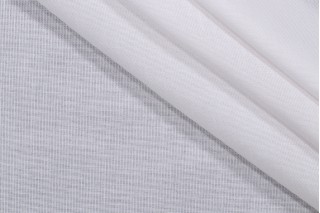 Sunbrella Mist Sheer Drapery Weight Solution Dyed Acrylic Outdoor Fabric in Snow