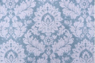 Mill Creek Avior Printed Cotton Drapery Fabric in Pool