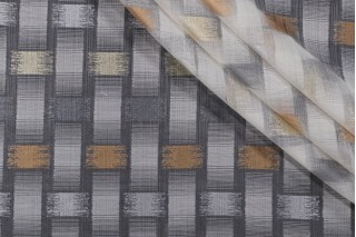 Ray Of Light Sheer Drapery Fabric in Bling