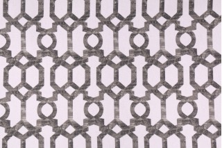 Mill Creek Widegren Printed Cotton Drapery Fabric in Noir