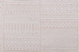 PK Lifestyles Bamako Stripe Woven Chenille Upholstery Fabric in Sand 