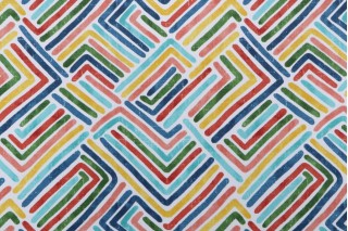 Richloom Estie Printed Polyester Outdoor Fabric in Multi 