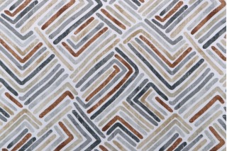 Richloom Estie Printed Polyester Outdoor Fabric in Rattan 