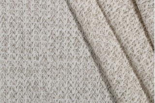 Richloom Mercer Printed Polyester Outdoor Fabric in Oat 