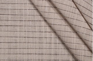 PK Lifestyles Lowell Pinstripe Performance Plus Woven Upholstery Fabric in Linen