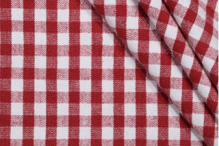 PK Lifestyles Logan Check Woven Upholstery Fabric in Peppermint