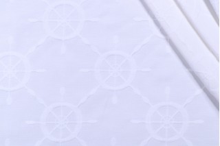 Waverly Ship's Wheel Matelasse Upholstery Fabric in Sail