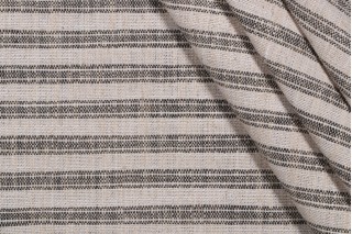 PK Lifestyles Ashton Ticking Performance Plus Woven Upholstery Fabric in Jute