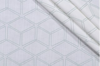 Valiant Fabrics Optic Embroidered Drapery Fabric in Spa
