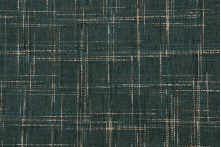 PK Lifestyles Hampton Plaid Woven Upholstery Fabric in Juniper (India)