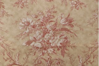 Portfolio Textiles Queensway Printed Cotton Drapery Fabric in Amber for Kravet CLOSEOUT