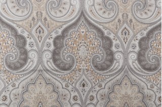 Kravet Latika Printed Linen Drapery Fabric in Limestone CLOSEOUT