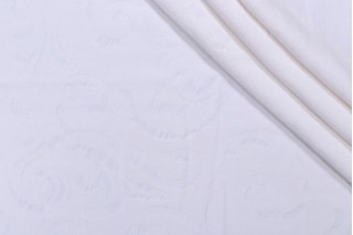 Alicia Matelasse Upholstery Fabric in Bleach