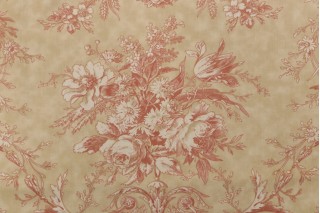 Kravet Queensway Printed Cotton Drapery Fabric in Amber CLOSEOUT