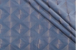 Valiant Fabrics Regent Embroidered Velvet Decorator Fabric in Dresden 