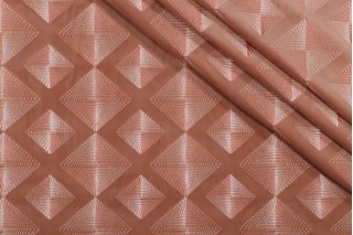 Valiant Fabrics Regent Embroidered Velvet Decorator Fabric in Blush 
