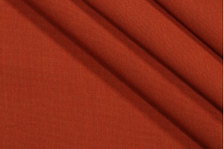 SunReal Solid Canvas Woven Solution Dyed Acrylic Outdoor Fabric in Rust 