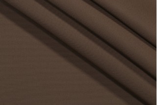 SunReal Solid Canvas Woven Solution Dyed Acrylic Outdoor Fabric in Mink Brown 