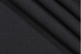 SunReal Basket Weave Woven Solution Dyed Acrylic Outdoor Fabric in Carbon 